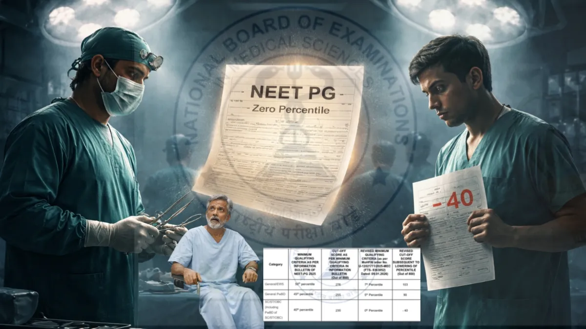 When a -40 Score Can Make a Specialist: Is India Choosing Seat-Filling Over Life-Saving