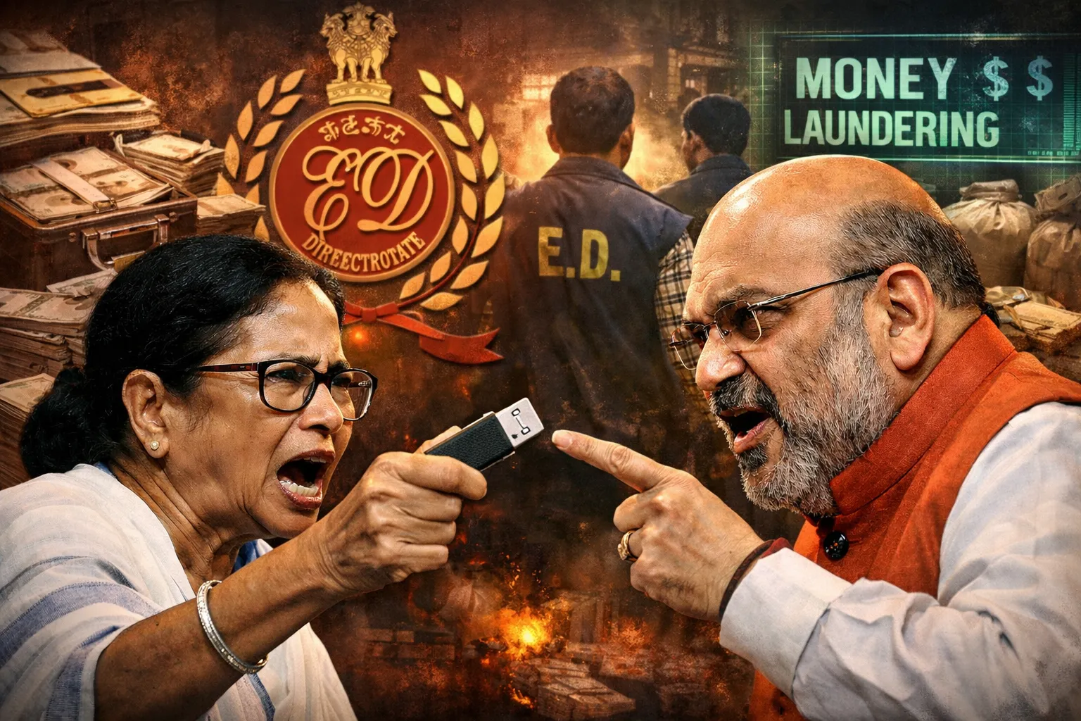 ED Raids I-PAC -Political Firestorm  Mamata Banerjee vs Amit Shah Before 2026 WB-Elections