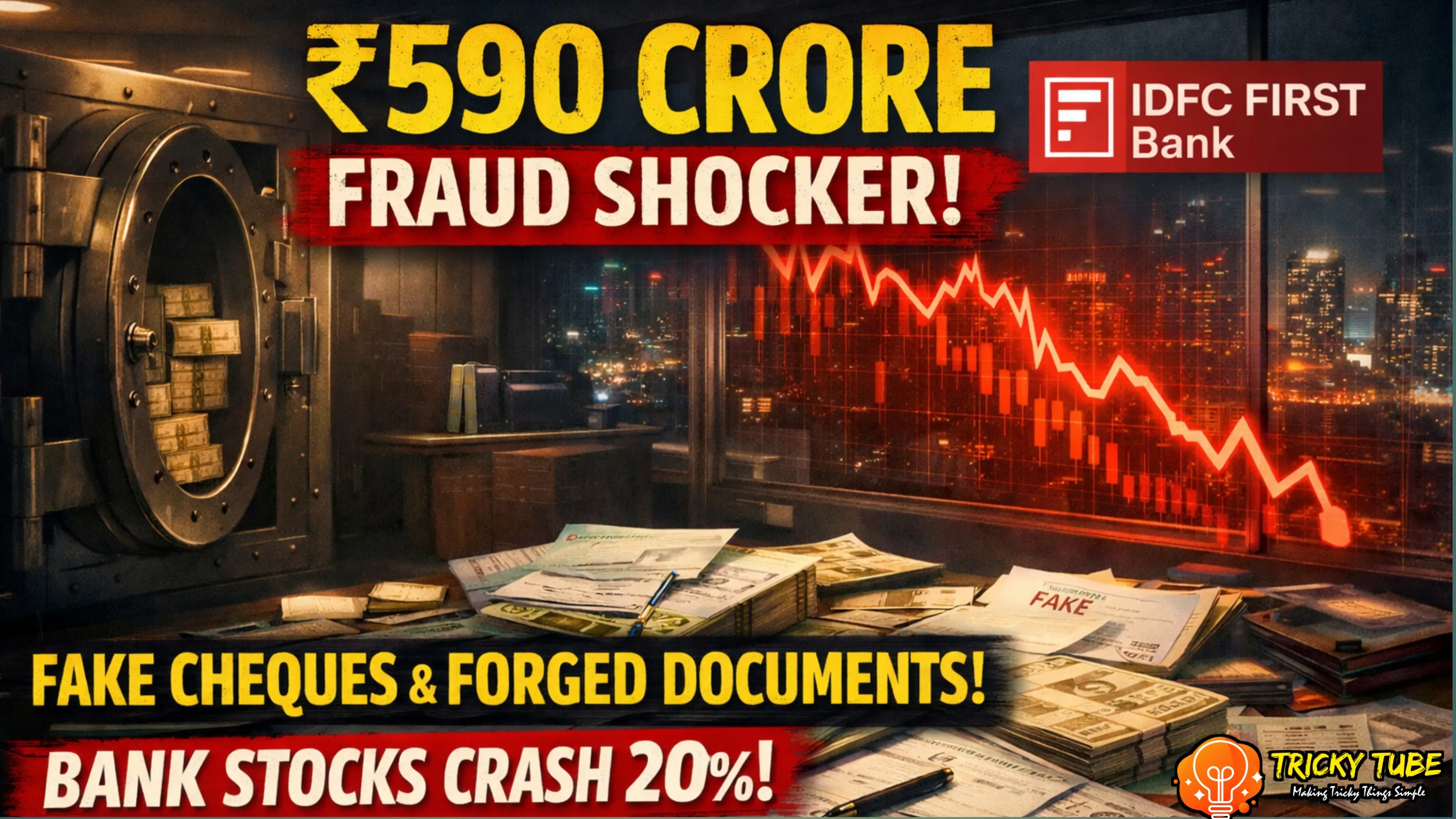 ₹590 Crore Vanished Overnight? Inside the IDFC First Bank Chandigarh Fraud That Shook Investors