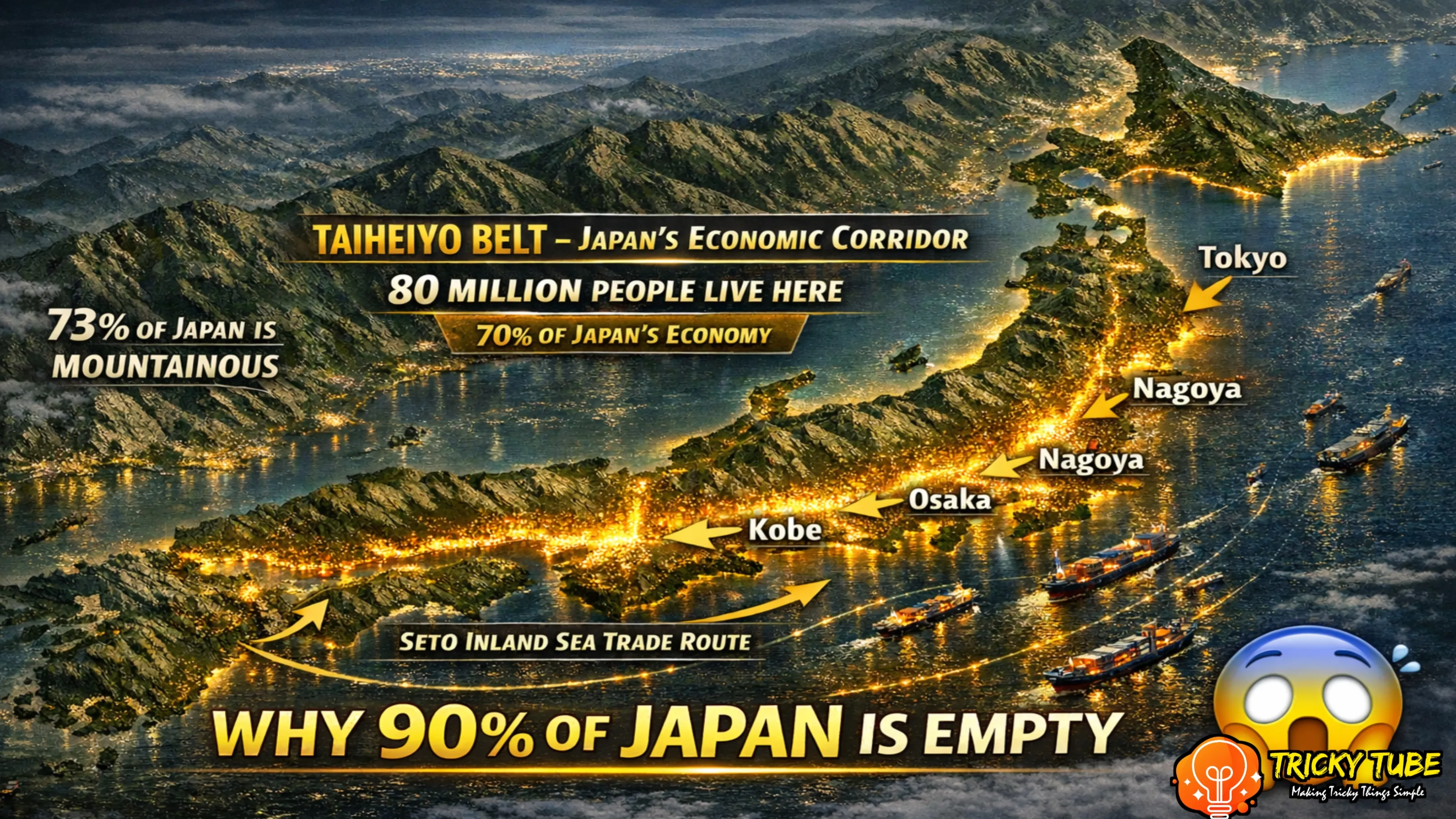 Why 80 Million Japanese Live in One Narrow Corridor: The Geography Behind Japan’s Taiheiyo Belt