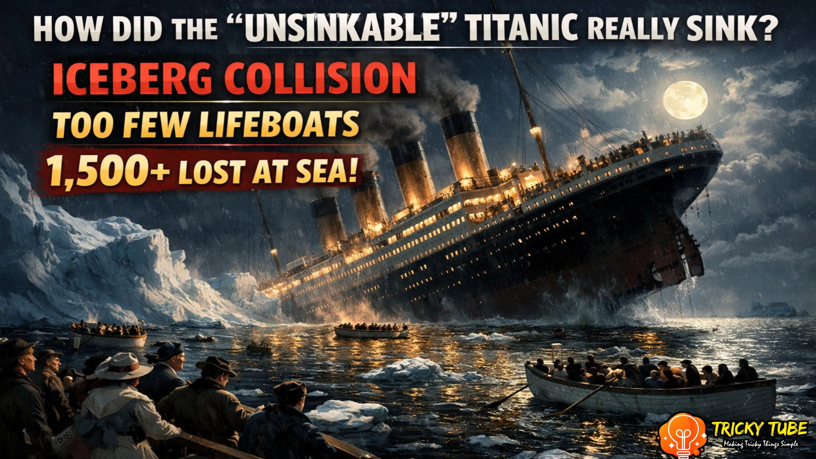 Titanic Disaster Explained: How the “Unsinkable” Ship Sank on Its First Voyage